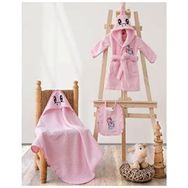 Cotton Box Unicorn Pembe Bebek Bornoz Seti