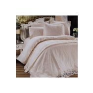 Cotton House Eftalya Yatak Örtülü Çift Kişilik Krem Nevresim Takımı