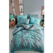 Cotton Life İyi Geceler İstanbul Palm Mint Çift Kişilik Nevresim Takımı