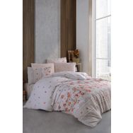 Cotton Life Rose Kahve Tek Kişilik 160x220 cm Nevresim Takımı
