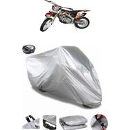 Coverplus Apachi XZ 250R Gri Arka Çanta Uyumlu Su Geçirmez Motosiklet Brandası