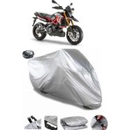 Coverplus Aprilia Dorsoduro Gri Arka Çanta Uyumlu Su Geçirmez Motosiklet Brandası