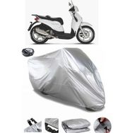Coverplus Aprilia Scarabeo 200 Gri Arka Çanta Uyumlu Su Geçirmez Motosiklet Brandası