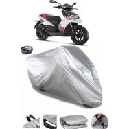 Coverplus Aprilia SR 150 Gri Arka Çanta Uyumlu Su Geçirmez Motosiklet Brandası