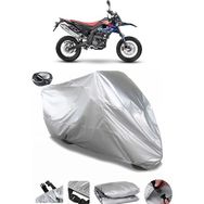 Coverplus Aprilia SX 125 Gri Arka Çanta Uyumlu Su Geçirmez Motosiklet Brandası