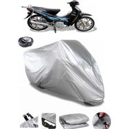 Coverplus Arora AR 100-7 Gri Arka Çanta Uyumlu Su Geçirmez Motosiklet Brandası