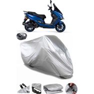 Coverplus Arora Safari Pro Gri Arka Çanta Uyumlu Su Geçirmez Motosiklet Brandası