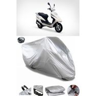 Coverplus Asya Efsane Eco 100 Gri Arka Çanta Uyumlu Su Geçirmez Motosiklet Brandası