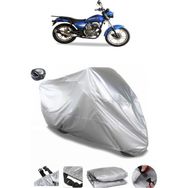 Coverplus Asya Elegant 150 Gri Arka Çanta Uyumlu Su Geçirmez Motosiklet Brandası