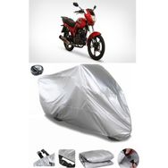 Coverplus Asya Legent 150 Gri Arka Çanta Uyumlu Su Geçirmez Motosiklet Brandası