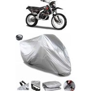 Coverplus Asya RX 250 Cross Gri Arka Çanta Uyumlu Su Geçirmez Motosiklet Brandası