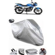Coverplus Bajaj Discover 125 ST Gri Arka Çanta Uyumlu Su Geçirmez Motosiklet Brandası