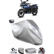 Coverplus Bajaj Pulsar 220 Gri Arka Çanta Uyumlu Su Geçirmez Motosiklet Brandası