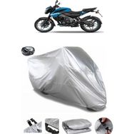 Coverplus Bajaj Pulsar NS 125 Gri Arka Çanta Uyumlu Su Geçirmez Motosiklet Brandası
