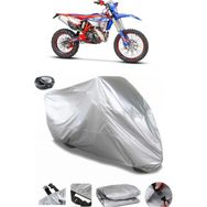 Coverplus Beta RR 300 2T Enduro Racing Gri Arka Çanta Uyumlu Su Geçirmez Motosiklet Brandası