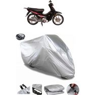 Coverplus Bisan Lifan TAY Gri Arka Çanta Uyumlu Su Geçirmez Motosiklet Brandası