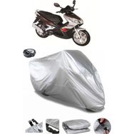 Coverplus Bisan Teos 125 Gri Arka Çanta Uyumlu Su Geçirmez Motosiklet Brandası