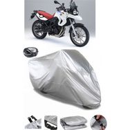 Coverplus Bmw F 650 Gri Arka Çanta Uyumlu Su Geçirmez Motosiklet Brandası
