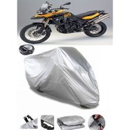 Coverplus Bmw F 800 GS Adventure Gri Arka Çanta Uyumlu Su Geçirmez Motosiklet Brandası