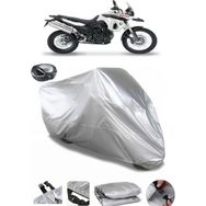 Coverplus Bmw F 800 GS Gri Arka Çanta Uyumlu Su Geçirmez Motosiklet Brandası