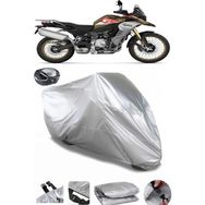 Coverplus Bmw F 850 GS Adventure Gri Arka Çanta Uyumlu Su Geçirmez Motosiklet Brandası