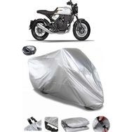 Coverplus Brixton Crossfire 500 Gri Arka Çanta Uyumlu Su Geçirmez Motosiklet Brandası
