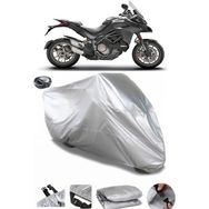 Coverplus Ducati Multistrada 1260 S Gri Arka Çanta Uyumlu Su Geçirmez Motosiklet Brandası