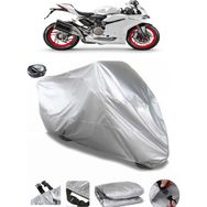 Coverplus Ducati Panigale 959 Gri Arka Çanta Uyumlu Su Geçirmez Motosiklet Brandası