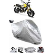 Coverplus Ducati Scrambler 1100 Pro Gri Arka Çanta Uyumlu Su Geçirmez Motosiklet Brandası