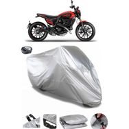 Coverplus Ducati Scrambler Full Throttle Gri Arka Çanta Uyumlu Su Geçirmez Motosiklet Brandası