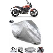 Coverplus Ducati Scrambler Sixty2 Gri Arka Çanta Uyumlu Su Geçirmez Motosiklet Brandası