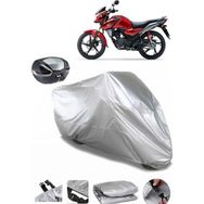 Coverplus Honda CB 125 Gri Arka Çanta Uyumlu Su Geçirmez Motosiklet Brandası