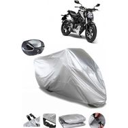 Coverplus Honda CB 125 R Gri Arka Çanta Uyumlu Su Geçirmez Motosiklet Brandası