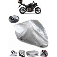 Coverplus Honda CB 500 Gri Arka Çanta Uyumlu Su Geçirmez Motosiklet Brandası