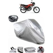 Coverplus Honda CGL 125 Gri Arka Çanta Uyumlu Su Geçirmez Motosiklet Brandası