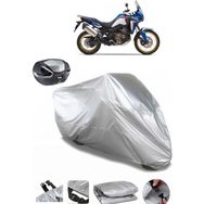 Coverplus Honda CRF1000L Africa Twin Adventure Sports DCT Gri Arka Çanta Uyumlu Su Geçirmez Motosiklet Brandası