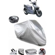 Coverplus Honda Dylan 150 Gri Arka Çanta Uyumlu Su Geçirmez Motosiklet Brandası