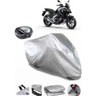 Coverplus Honda NC 750 X DCT Gri Arka Çanta Uyumlu Su Geçirmez Motosiklet Brandası