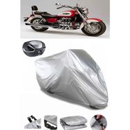 Coverplus Honda Valkyrie F6C Gri Arka Çanta Uyumlu Su Geçirmez Motosiklet Brandası