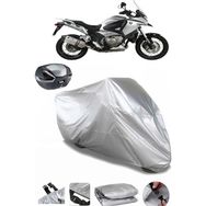 Coverplus Honda VFR 1200 X Crosstourer DCT Gri Arka Çanta Uyumlu Su Geçirmez Motosiklet Brandası
