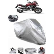 Coverplus Honda VFR 800 X Crossrunner Gri Arka Çanta Uyumlu Su Geçirmez Motosiklet Brandası