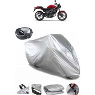 Coverplus Honda VTR 250 Gri Arka Çanta Uyumlu Su Geçirmez Motosiklet Brandası