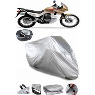 Coverplus Honda XL 600 Transalp Gri Arka Çanta Uyumlu Su Geçirmez Motosiklet Brandası