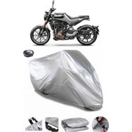Coverplus Husqvarna Svartpilen 250 Gri Arka Çanta Uyumlu Motosiklet Brandası