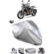 Coverplus Husqvarna Svartpilen 401 Gri Arka Çanta Uyumlu Su Geçirmez Motosiklet Brandası