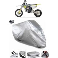 Coverplus Husqvarna TC 65 Gri Arka Çanta Uyumlu Su Geçirmez Motosiklet Brandası