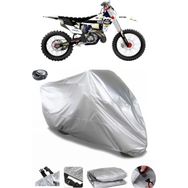 Coverplus Husqvarna TE 250 Gri Arka Çanta Uyumlu Su Geçirmez Motosiklet Brandası