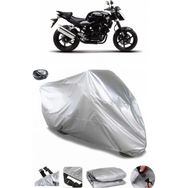 Coverplus Hyosung GT 250 Naked Gri Arka Çanta Uyumlu Su Geçirmez Motosiklet Brandası