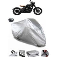 Coverplus Jawa Perak Gri Arka Çanta Uyumlu Su Geçirmez Motosiklet Brandası