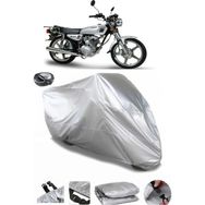 Coverplus Kanuni BS 125 Gri Arka Çanta Uyumlu Su Geçirmez Motosiklet Brandası